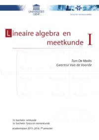 cover of the book Lineaire algebra en meetkunde I [Lecture notes]