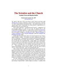 cover of the book The Scientist and the Church