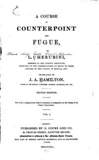 cover of the book A course of counterpoint and fugue