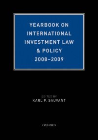 cover of the book Yearbook on International Investment Law & Policy 2008-2009