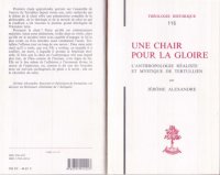 cover of the book UNE CHAIR POUR LA GLOIRE. L’ANTHROPOLOGIE RÉALISTE ET MYSTIQUE DE TERTULLIEN