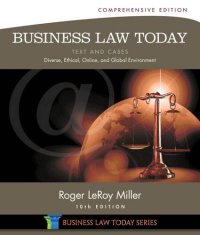 cover of the book Business Law Today, Comprehensive: Text and Cases: Diverse, Ethical, Online, and Global Environment