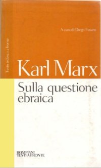 cover of the book Sulla questione ebraica