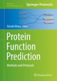 cover of the book Protein Function Prediction: Methods and Protocols