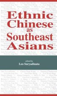 cover of the book Ethnic Chinese as Southeast Asians