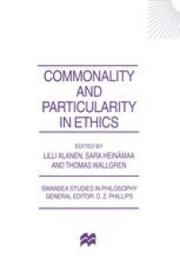 cover of the book Commonality and Particularity in Ethics