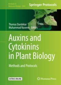 cover of the book Auxins and Cytokinins in Plant Biology: Methods and Protocols