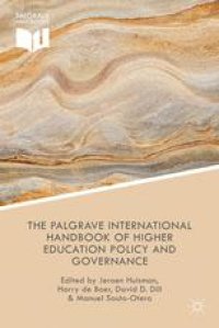 cover of the book The Palgrave International Handbook of Higher Education Policy and Governance