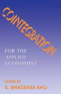 cover of the book Cointegration: for the Applied Economist