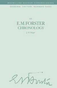 cover of the book An E. M. Forster Chronology