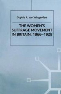 cover of the book The Women’s Suffrage Movement in Britain, 1866–1928