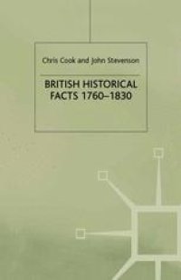 cover of the book British Historical Facts 1760–1830