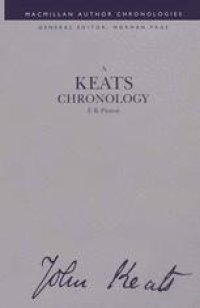 cover of the book A Keats Chronology