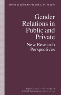 cover of the book Gender Relations in Public and Private: New Research Perspectives