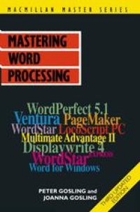 cover of the book Mastering Word Processing