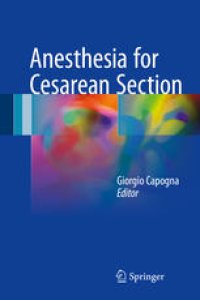 cover of the book Anesthesia for Cesarean Section