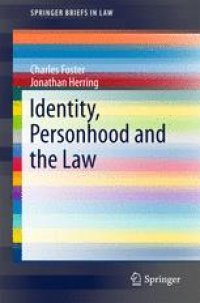 cover of the book Identity, Personhood and the Law