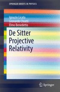 cover of the book De Sitter Projective Relativity