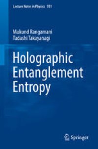 cover of the book Holographic Entanglement Entropy