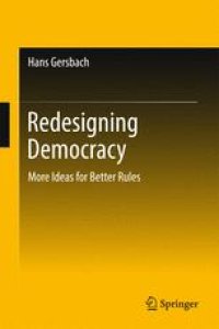 cover of the book Redesigning Democracy: More Ideas for Better Rules