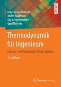 cover of the book Thermodynamik für Ingenieure: Ein Lehr- und Arbeitsbuch für das Studium