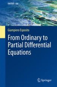 cover of the book From Ordinary to Partial Differential Equations