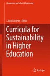 cover of the book Curricula for Sustainability in Higher Education