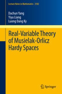 cover of the book Real-Variable Theory of Musielak-Orlicz Hardy Spaces