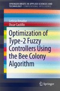 cover of the book Optimization of Type-2 Fuzzy Controllers Using the Bee Colony Algorithm