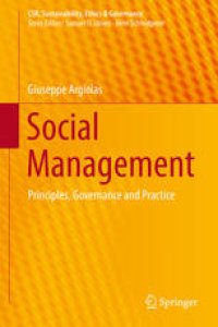 cover of the book Social Management: Principles, Governance and Practice