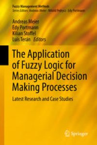 cover of the book The Application of Fuzzy Logic for Managerial Decision Making Processes: Latest Research and Case Studies