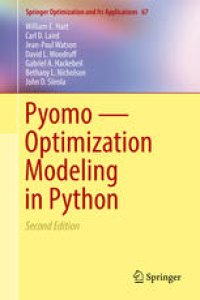 cover of the book Pyomo — Optimization Modeling in Python