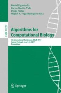 cover of the book Algorithms for Computational Biology: 4th International Conference, AlCoB 2017, Aveiro, Portugal, June 5-6, 2017, Proceedings