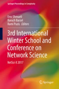 cover of the book 3rd International Winter School and Conference on Network Science : NetSci-X 2017