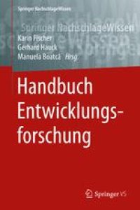 cover of the book Handbuch Entwicklungsforschung