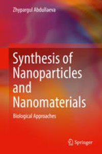 cover of the book Synthesis of Nanoparticles and Nanomaterials: Biological Approaches