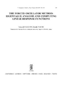 cover of the book Forced oscillator method: eigenvalue analysis and computing linear response functions