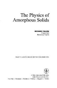 cover of the book The physics of amorphous solids