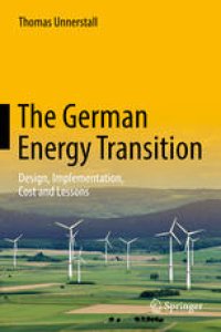 cover of the book The German Energy Transition: Design, Implementation, Cost and Lessons