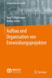 cover of the book Aufbau und Organisation von Entwicklungsprojekten