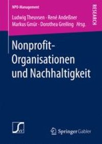 cover of the book Nonprofit-Organisationen und Nachhaltigkeit