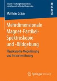 cover of the book Mehrdimensionale Magnet-Partikel-Spektroskopie und -Bildgebung: Physikalische Modellierung und Instrumentierung