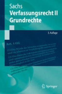 cover of the book Verfassungsrecht II - Grundrechte