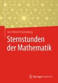 cover of the book Sternstunden der Mathematik