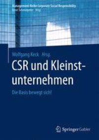 cover of the book CSR und Kleinstunternehmen: Die Basis bewegt sich!