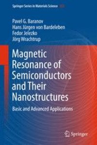 cover of the book Magnetic Resonance of Semiconductors and Their Nanostructures: Basic and Advanced Applications