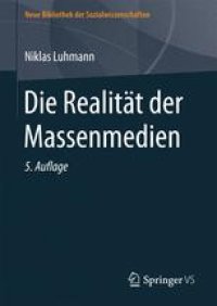 cover of the book Die Realität der Massenmedien