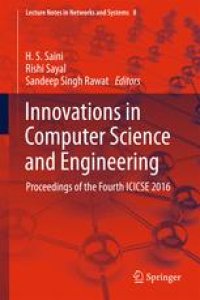 cover of the book Innovations in Computer Science and Engineering: Proceedings of the Fourth ICICSE 2016