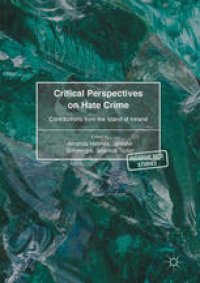 cover of the book Critical Perspectives on Hate Crime: Contributions from the Island of Ireland