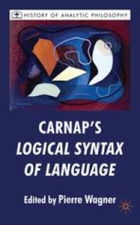 cover of the book Carnap’s Logical Syntax of Language